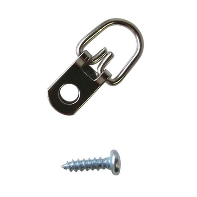 Bulk D Rings For Heavy-Duty Picture Hanging, Complete Kit With Screws, Water-Proof Surface Ensures Corrosion-Resistance