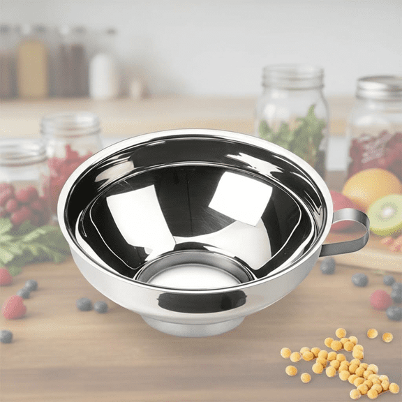 Large Mouth Kitchen Canning Funnel for Mason Jars and Bottles, Durable Wide Opening Filling Funnel for Home Canning, Preserving, and Food Storage