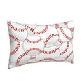 thumbnail image 2 of Haiem Pillowcase for Hair and Skin Queen - Baseballs Printed Soft Pillowcase with Envelope Closure-20"x30", 2 of 9