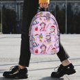 thumbnail image 2 of Goofa Christmas Unicorns Pattern Lightweight Student Backpack for School, Water-Resistant, Adjustable Straps, Fits 15" Laptop, Multiple Pockets for Books, Accessories, 2 of 3