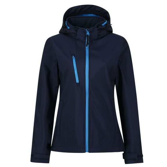 Regatta Womens Venturer 3 Layer Hooded Soft Shell Jacket