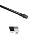 thumbnail image 1 of Central Design  Fass 0.44 in. Curtain Rod, 18-28 in. - Black, 1 of 1
