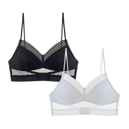 

Betiyuaoe Tube Tops for Women 2PC No Steel Ring French Underwear Big Open Back Beautiful Back U Shaped Bra Summer Ultra Thin Bud Bra Bras