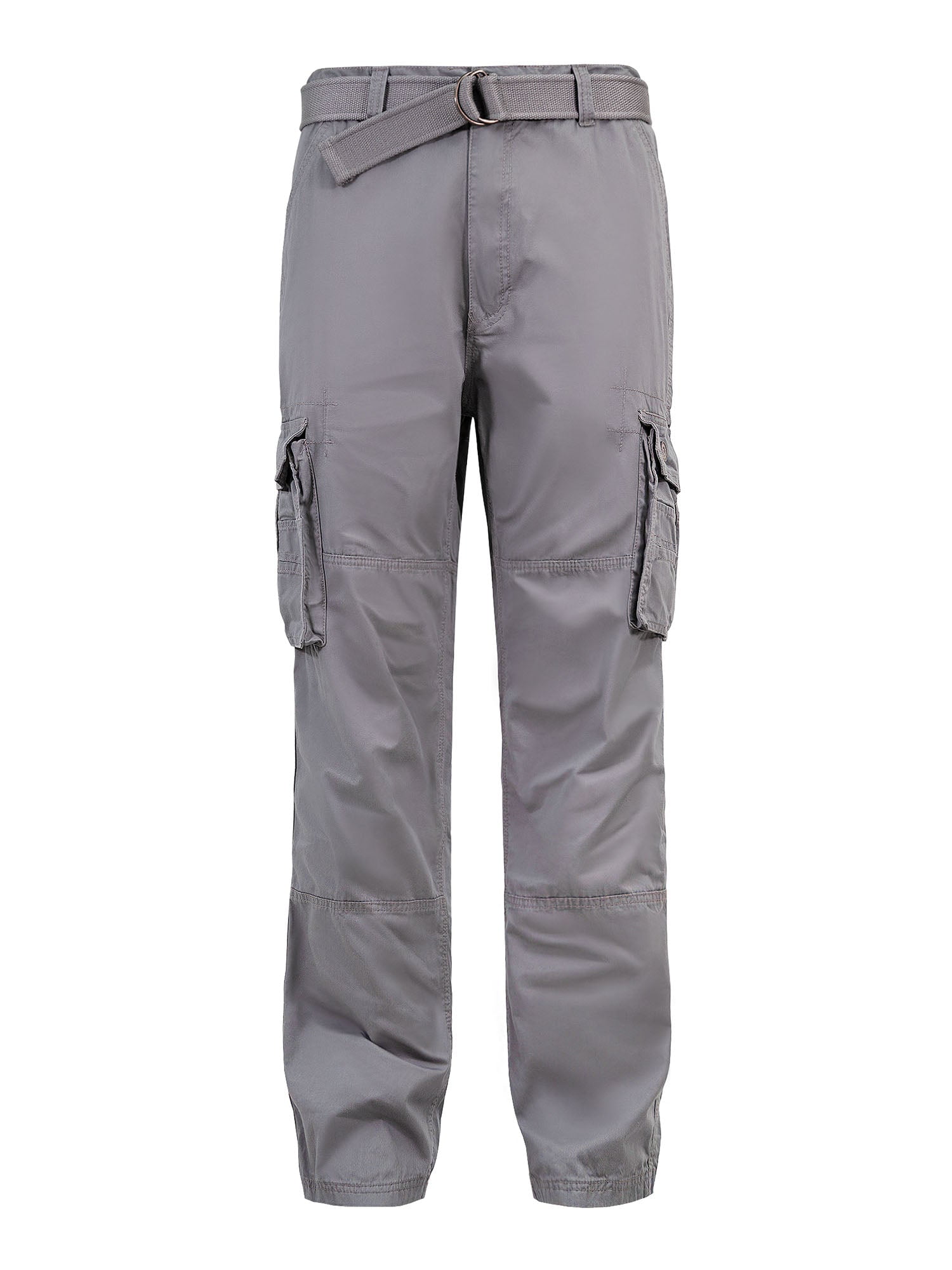 G-Style Men's Essential Enzyme Washed Twill Cargo Pants Grey 34/30 ...