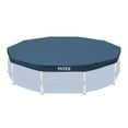 thumbnail image 2 of Intex 15 Foot Round Debris Cover and Vinyl Solar Cover for Above Ground Pools, 2 of 9