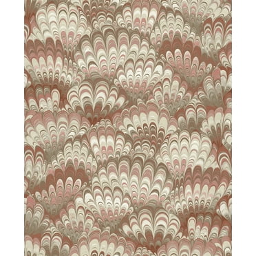 A-Street Prints Octavia Ruby Marbled Ink Wallpaper