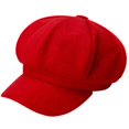 thumbnail image 1 of Wide Brim Sunscreen Beret Hat Skin-touch Retro Octagonal Painter Woolen Hat For Fall Winter, 1 of 5