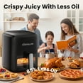 thumbnail image 4 of Casualife Air Fryer 6 Qt Max 400F for Cooking, 6 Presets Fry Touch Panel Compact Countertop, New Black, 4 of 8
