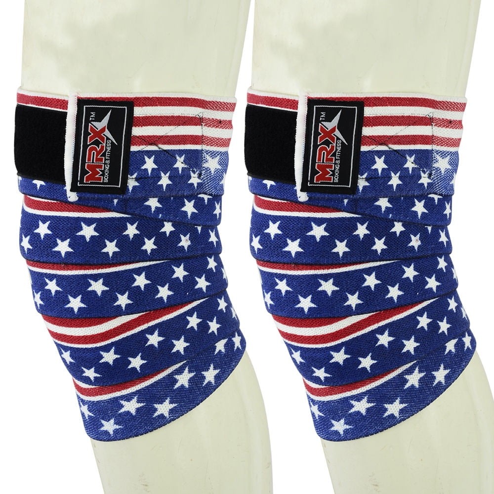 MRX Knee Wraps Weight Lifting Straps Guard Pads Sleeves Powerlifting