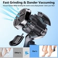 thumbnail image 7 of Rirool Electric Callus Remover for Feet with Vacuum, Rechargeable Foot File with 3 Quartz Heads & 2 Speeds, IPX7 Waterproof, LCD Display, 10-in-1 Pedicure Kit for Dead Skin Removal, Black, 7 of 7