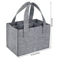 thumbnail image 2 of 6 Girds Protable Felt Wine Storage Bag with Comfortable Carry Handle Large Bottle Carrier, 2 of 7