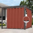 thumbnail image 1 of Cortinas para Exterior Impermeables Easy-Going para Patio Color Rojo Terra, 1 of 8