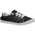 thumbnail image 2 of Dunes Sport Women's Reesa Canvas Sneaker, Black, 6, 2 of 3