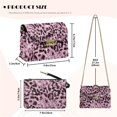 thumbnail image 7 of Pzuqiu Leopard Print Women Leather Crossbody Bag Vintage Minimalist Soft Quilted Leather Crossbody Bags for Women with Chain Strap Craftsmanship Practical for Daily Life, 7 of 7