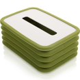 thumbnail image 1 of Soporte de cubierta de caja de pañuelos plegable de silicona Dispensador de servilletas plegable rectangular Organizador de caja de papel de pañuelos faciales, 1 of 5