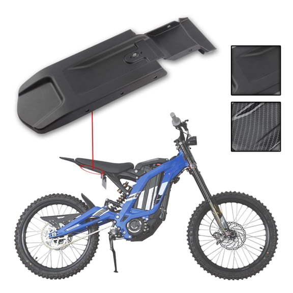 Motorcycles Accessories For Surron Light Bee S X Electric Bike Rear Fender Under The Seat Guard Cover Carbon Fiber Pattern Enduro Dirt Bike Protection