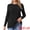 Black, variant on Women's Crewneck Ribbed Knit Pullover Long Sleeve Sweater M Grey