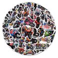 thumbnail image 1 of Paquete de pegatinas World Motorcycle Anime, vinilo impermeable x50, 1 of 3