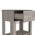 thumbnail image 5 of DEPOT E-SHOP Light Gray Bar Cart with 12 Wine Cubbies, Glassware Storage & Casters for Home or Wine Cellar, Particle Board, 23.62"W x 39.37"H, 5 of 12