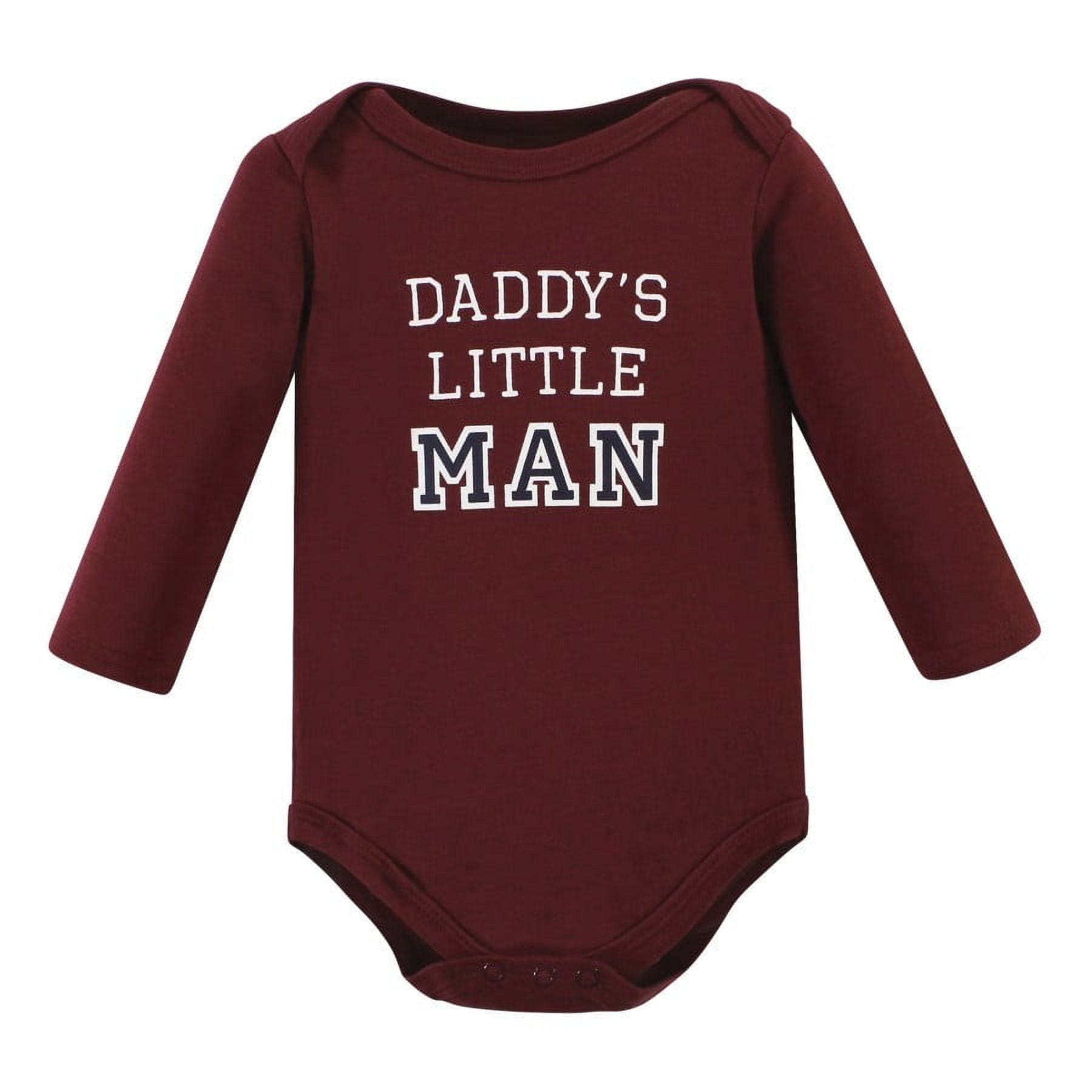 Hudson Baby Cotton Long-Sleeve Bodysuits, 3- Pack, Newborn- 24 Months