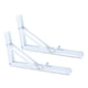 thumbnail image 5 of Soportes de estante plegables Soporte de estante plegable de acero inoxidable de alta resistencia para blanco 10 pulgadas, 5 of 9