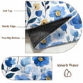 thumbnail image 5 of Blue Flowers Area Rugs 5x7 ft Summer Watercolor Retro Floral Washable Rug Non Slip Indoor Carpet Absorbent Floor Mat for Living Room Bedroom Dining Room, 5 of 9