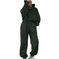 thumbnail image 2 of tarylea Womens Sweatsuits 2 Piece Set Long Sleeve Drawstring Hoodies Cinch Bottom Elastic Waist Pants Casual Loose Fall Activewear Outfits, 2 of 9