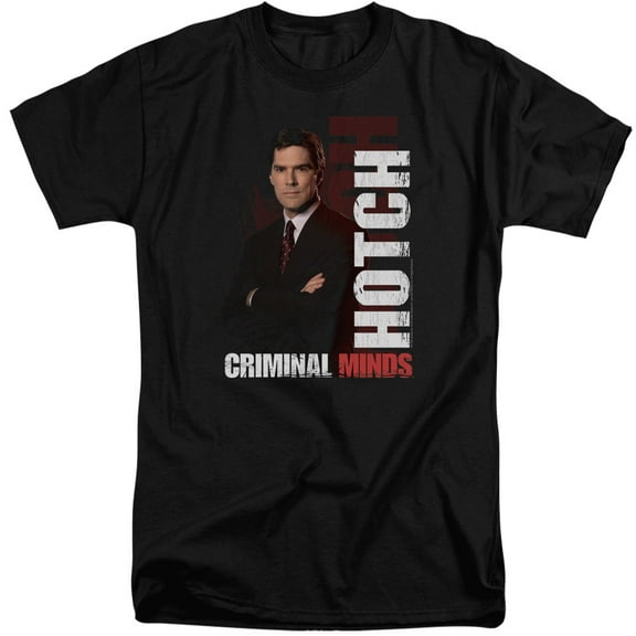 Criminal Minds Hotch Adult Tall T-Shirt Black