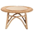 thumbnail image 2 of bali & pari Elani Modern Bohemian Natural Rattan Coffee Table, 2 of 8