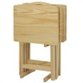 thumbnail image 6 of 5 Piece TV Tray Table Set in Natural (4 Trays, 1 Stand), 6 of 7