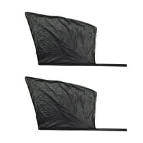 Zhourta Car Window Shades for Side Window Stretchable Car Mesh Window Cover Mosquito Screen Universal Car Window Screens Cool Your Vehicle 2 Pack Black