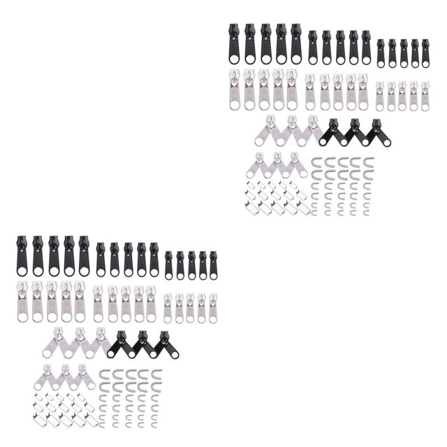 QualitChoice 84pcs Universal for Zipper Repair Kit Rescue Clothes Bag Tent Fix Plier Sewing Tool 84pcs+zinc alloy set 2Set