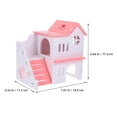 thumbnail image 4 of Miangastore 2pcs Guinea Pig Hideout House with Ramp Small Animal Habitat Villa Guinea Pig Hamster Villa, 4 of 8