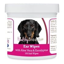 Dachshund Ear Cleaning Wipes with Aloe & Eucalyptus for Dogs - 100 Count