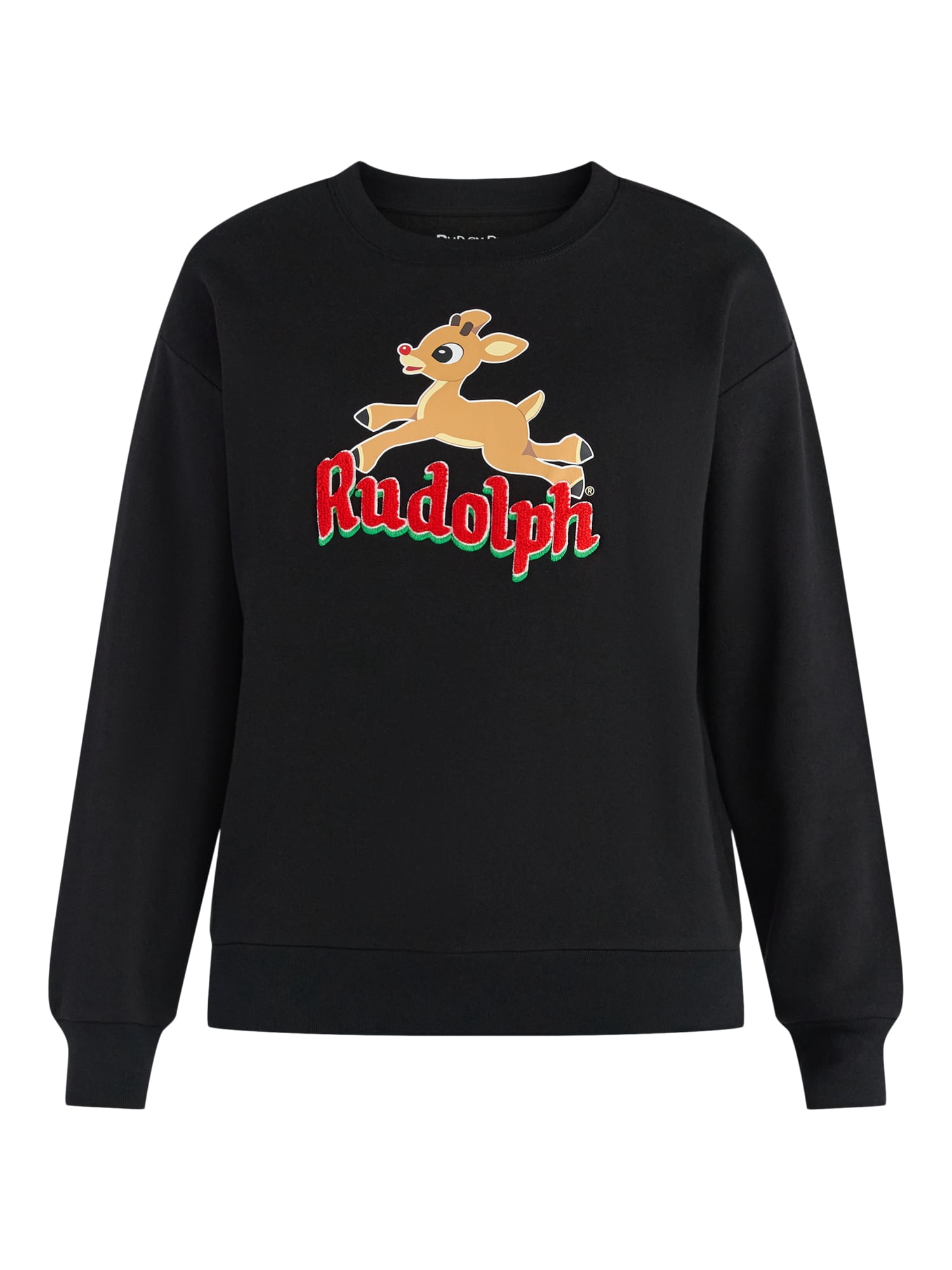 Rudolph The Red Nosed Reindeer Women’s Christmas Graphic Sweatshirt, Sizes XXS-XXL