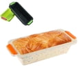 thumbnail image 4 of Baking Mould Bread Box Heat Resistant Reusable Silicone Cake Mold DIY Bread Loaf Mold Pan Baking Mould with Handle (Colorful Dot), 4 of 8