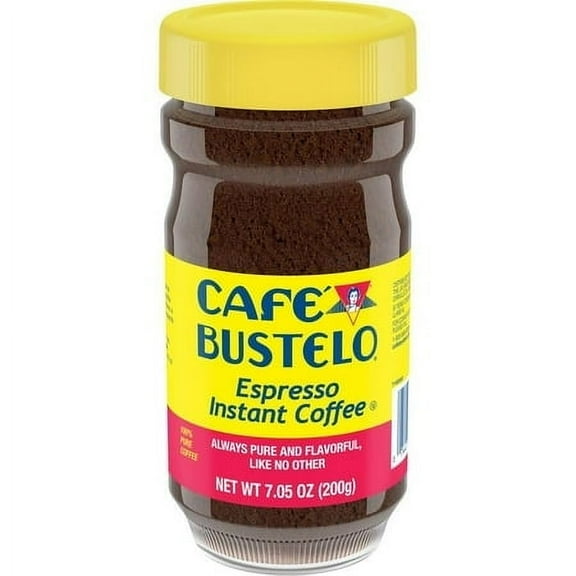 Cafe Bustelo, Espresso Instant Coffee 7.05 oz Pack of 4