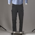 thumbnail image 4 of Pantalones cargo para hombre transpirables con bolsillos, pantalones deportivos de moda para correr. S, 4 of 9