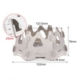 thumbnail image 4 of Estufa portátil de leña Yeacher para acampar ligera con Bolsa de transporte, 4 of 8