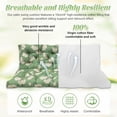 thumbnail image 5 of Outdoor Swing Cushions, Waterproof 2-3 Seater Bench Cushions for Outdoor Furnitur with Backrest, Thicken Washable Cushion for Swing Patio Porch Lawn Garden, Light Green, 60x40x4 inch, 5 of 10