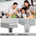 thumbnail image 5 of CL.HPAHKL Stainless Steel Table for Prep & Work, 24" X 60" Kitchen Work Table NSF Commercial Heavy Duty Metal Table with Undershelf, Prep Table for Kitchen Home Restaurant, 5 of 7