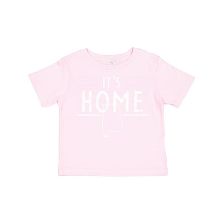 

Inktastic It s Home- Alabama State Outline DIstressed Text Gift Toddler Boy or Toddler Girl T-Shirt