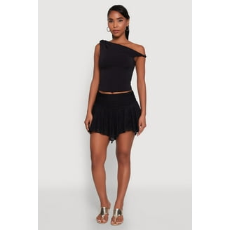 Skort Haute Monde Taille XL - Faux Daim Marron - Style Wrap - Neuf
