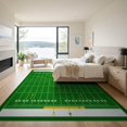 thumbnail image 3 of ODIKA 9'x12' Washable Area Rug Low Pile, Flatwoven, Field Door Football Gridiron Numbers Playbook Arrows Markings for Great Room, Indoor Concept, Large Living, 3 of 7