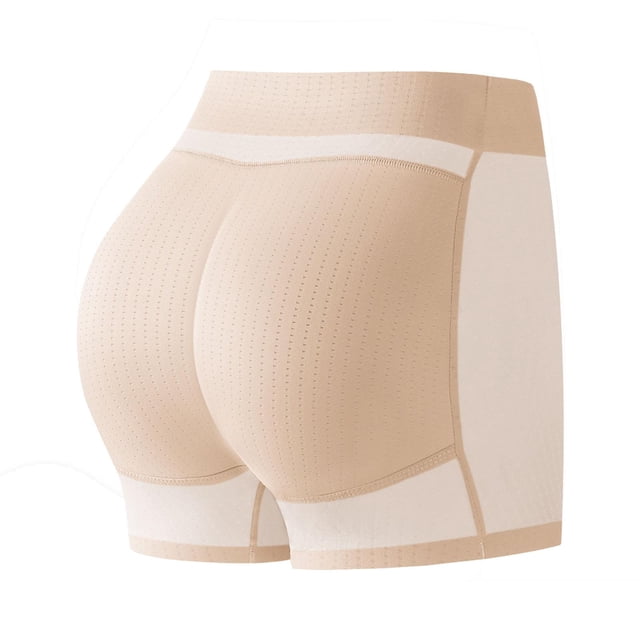 Mujeres Seamless Fake Ass Pads Bragas Ropa interior Fajas, Push up Bragas Control Bragas Calzoncillos Lencería Boyshort Acolchado Nalgas Calzoncillos , piel, Largo 85cm
