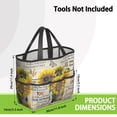 thumbnail image 3 of SunFlowers Garden Tools Bag, Water-proof Oxford Garden Tote Home Organizer Gardening Tool Bag Kit Holder with 8 Pockets for Indoor and Outdoor Gardening(Tools Not Included), 3 of 6