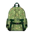 thumbnail image 3 of Fresh Avocado Print Backpack for Teens - Waterproof Ergonomic Daypack with Spacious Compartment & Secure Chest Buckle, 3 of 5