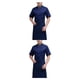 thumbnail image 3 of Naiovety Abrigo de Chef de verano, uniforme de Chef de poliéster, botones con bolsillos delanteros, traje de Catering, suministros de cocina de Type1 NO1, 3 of 6