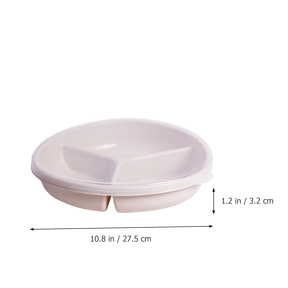 6 x white plastic serving platter 3 section tray  for serving shering 39 x18 cm 