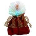 thumbnail image 6 of Northlight Lighted Fiber Optic Angel Christmas Tree Topper - 12" - Burgundy, 6 of 6